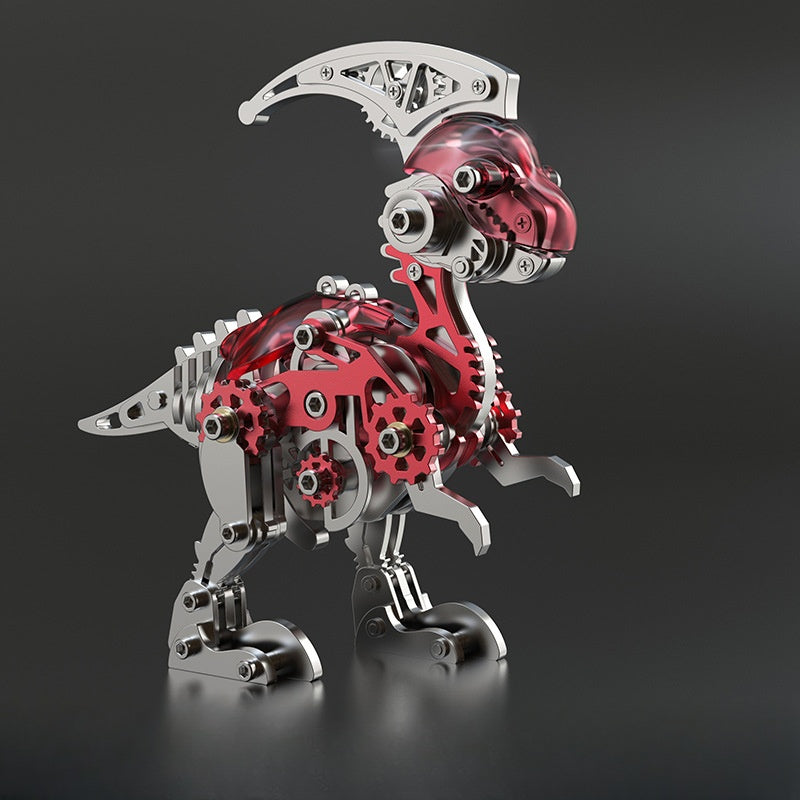 Parasaurolophus Model 3D Metal Puzzle DIY Assembly Dinosaur Toy for Children 178 PCS