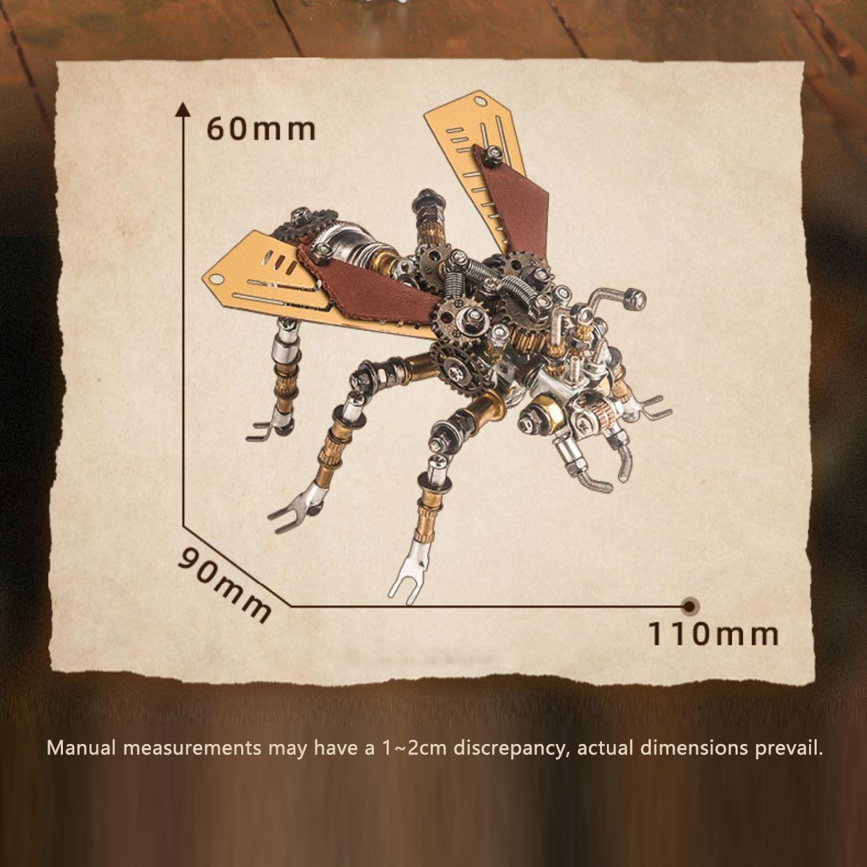 3D metal mechanical Flying Ant model