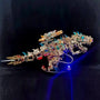 3D Steampunk T-Rex Puzzle - DIY Metal Model Kit for Adults, Unique Dinosaur Decor & Gift Idea 1350 PCS