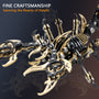 3D metal scorpion model puzzle