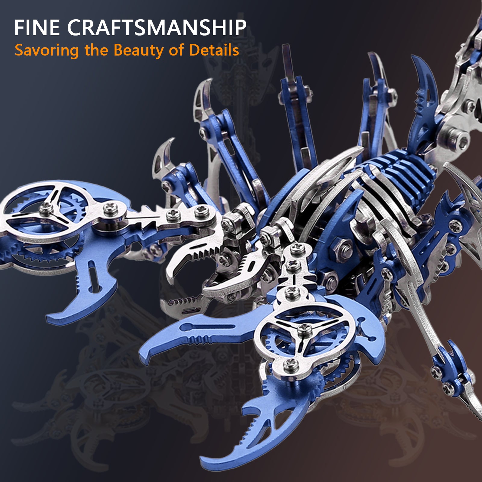 3D Metal Puzzle Mechanical Scorpion