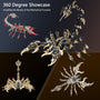 3D metal scorpion model puzzle