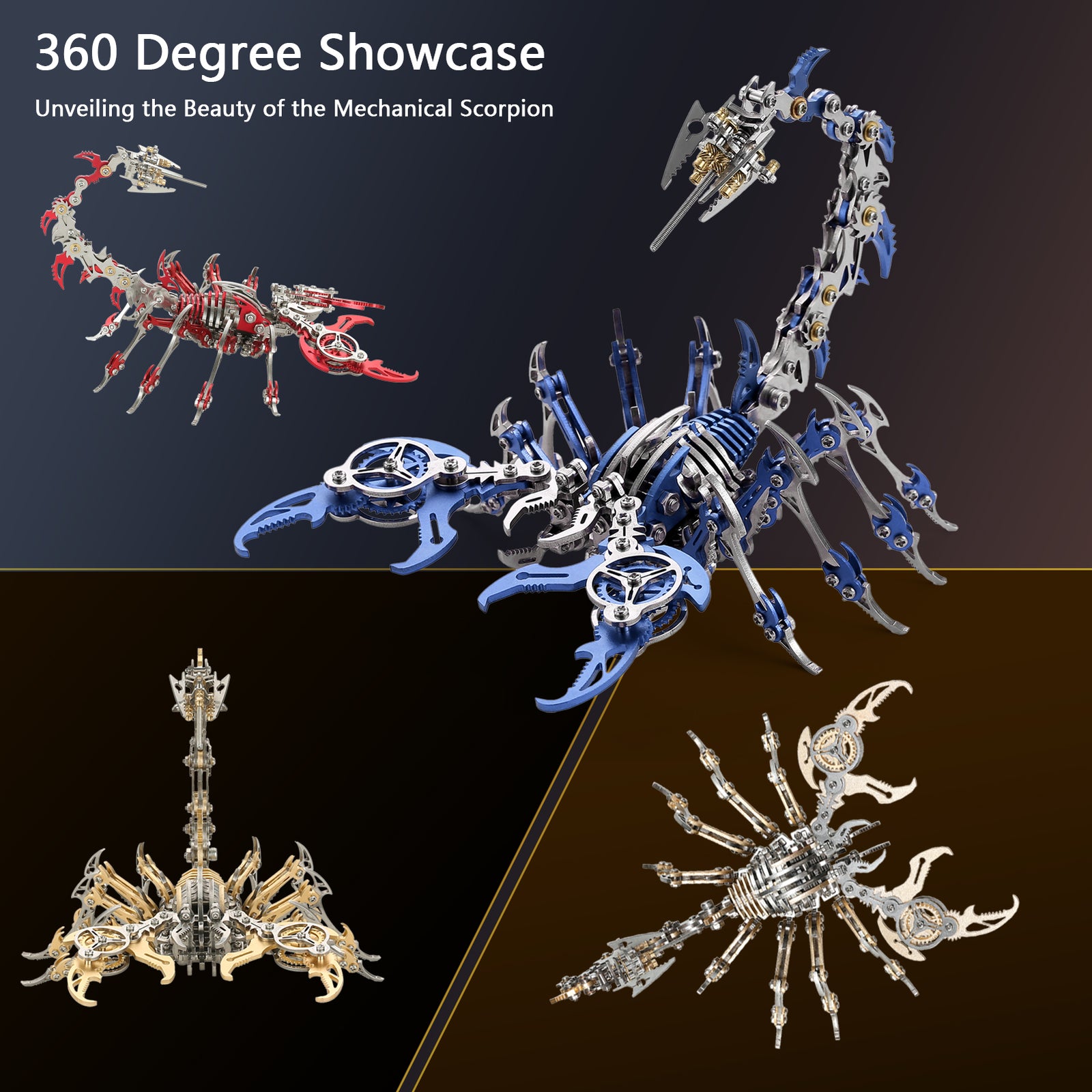 3D Metal Puzzle Mechanical Scorpion
