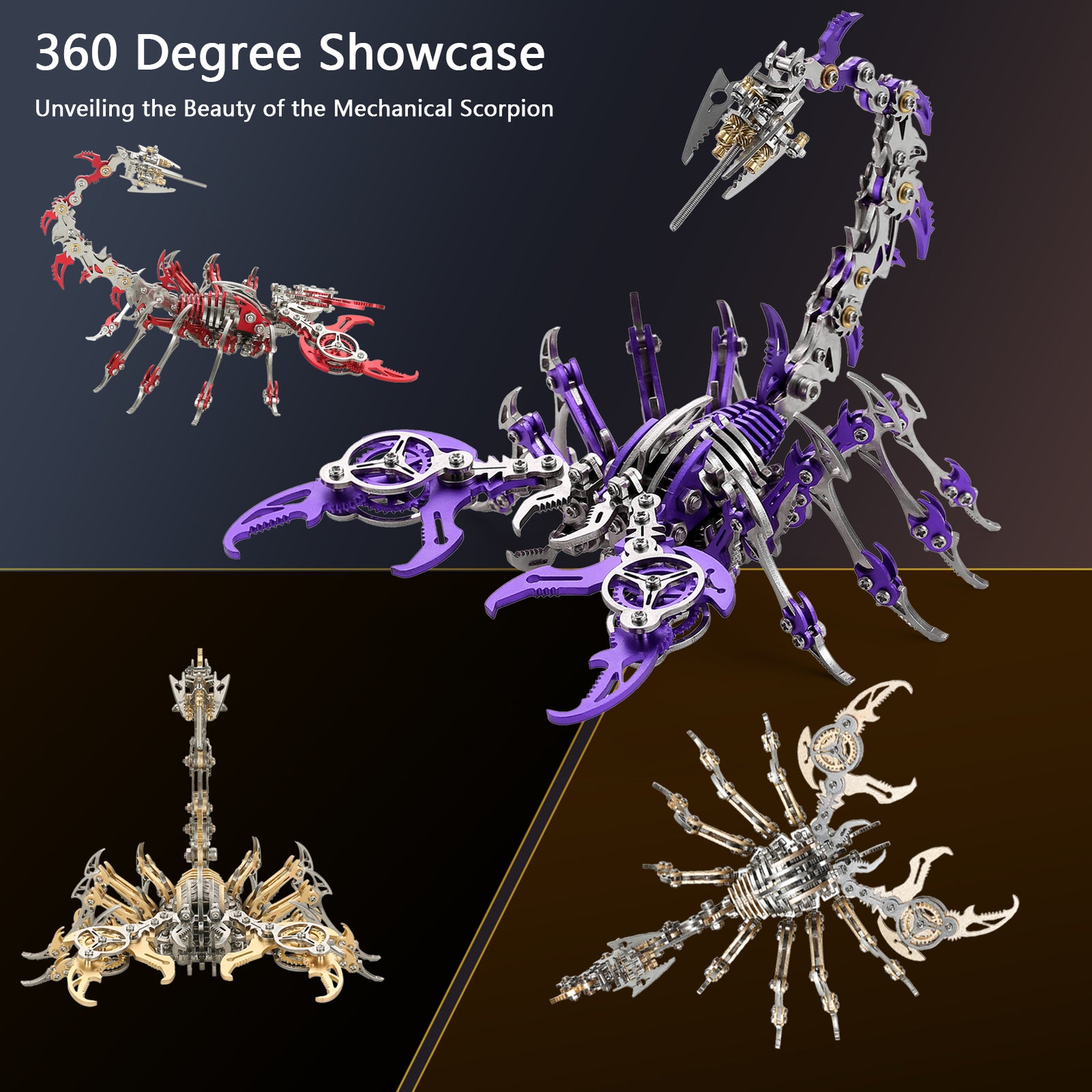 3D Metal Puzzle Mechanical Scorpion