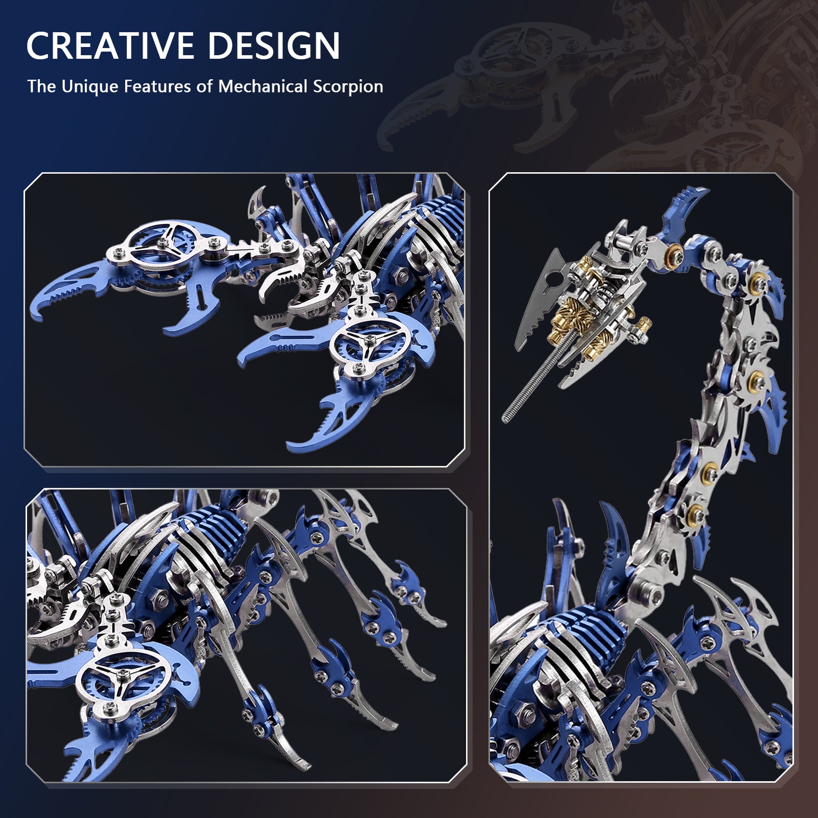 3D Metal Puzzle Mechanical Scorpion