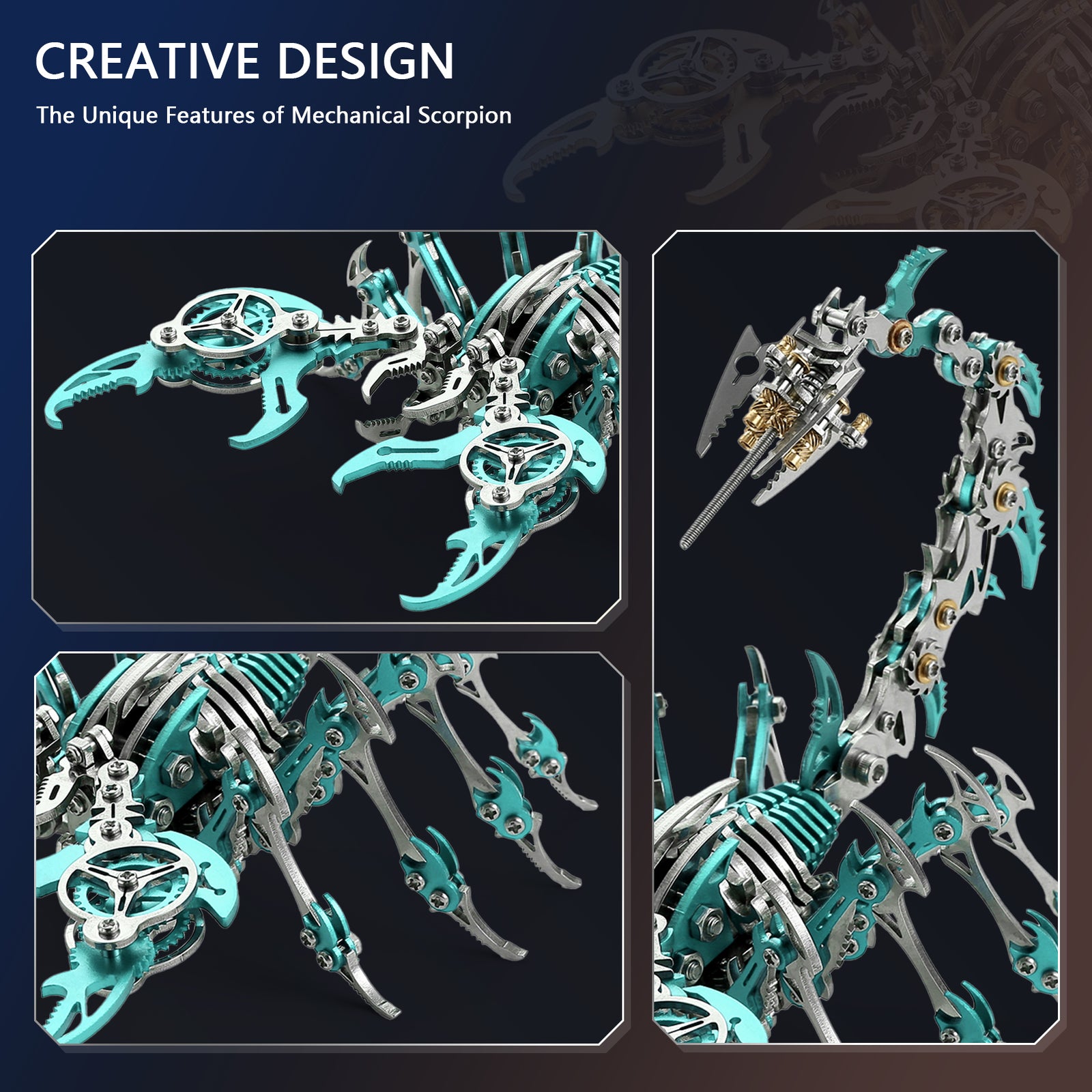 3D Metal Puzzle Mechanical Scorpion