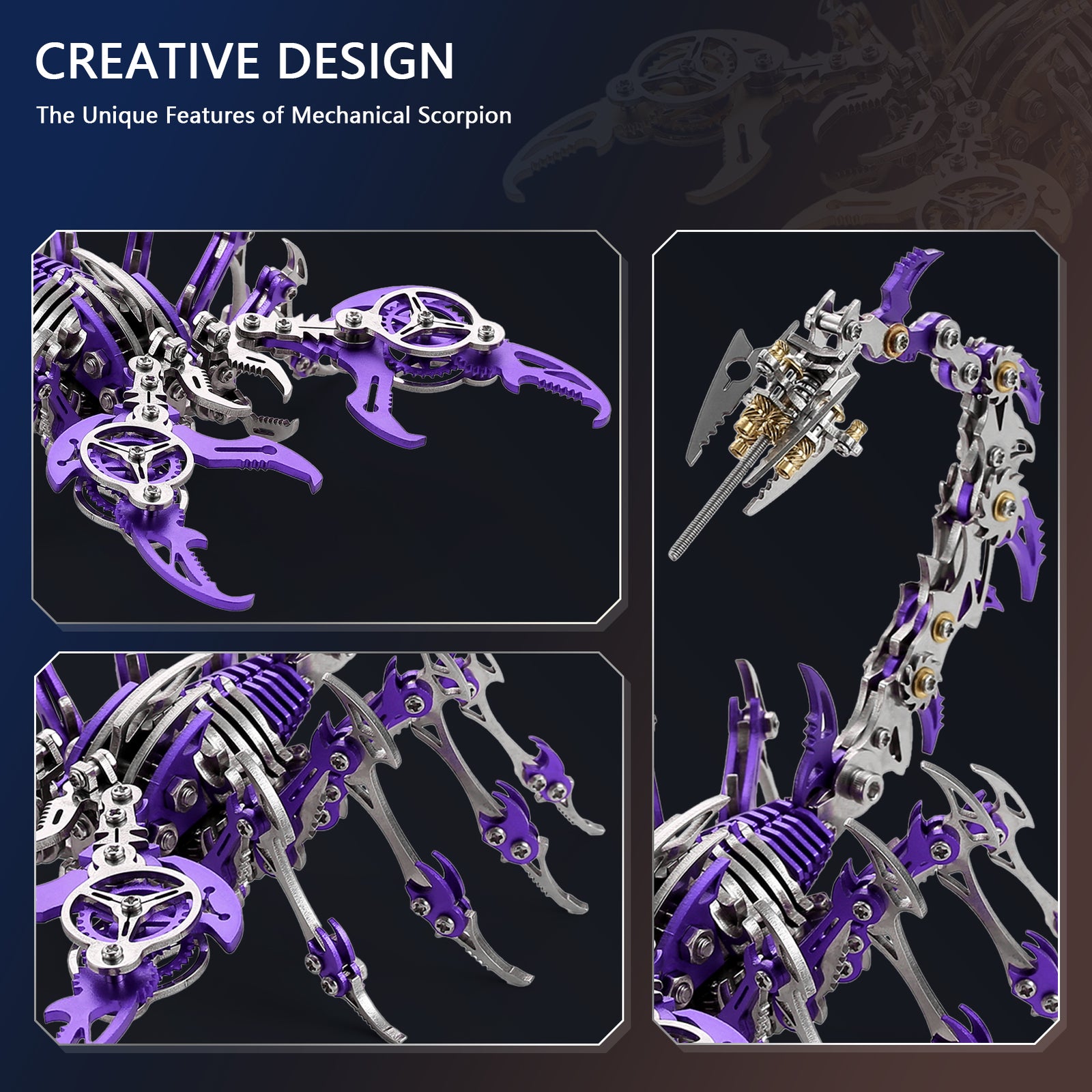 3D Metal Puzzle Mechanical Scorpion
