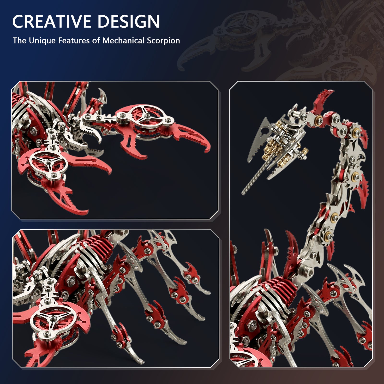3D Metal Puzzle Mechanical Scorpion