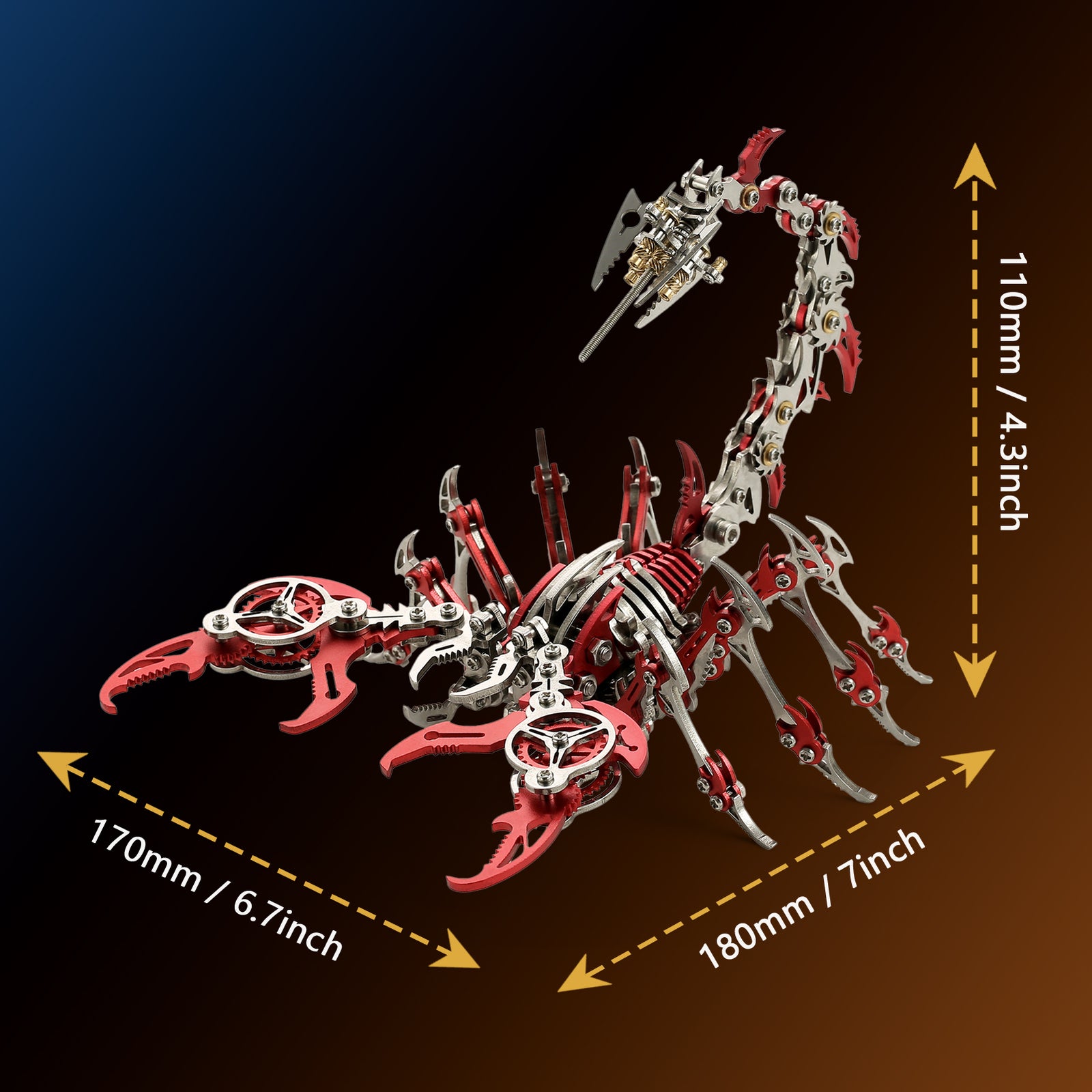 3D Metal Puzzle Mechanical Scorpion