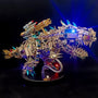 3D Steampunk T-Rex Puzzle - DIY Metal Model Kit for Adults, Unique Dinosaur Decor & Gift Idea 1350 PCS