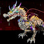 3D Metal Puzzle - Giant Chinese Dragon Model Kit - Mechanical Metal Jigsaw - DIY Desk Decoration - Assembly Dinosaur Craft Brain Teaser - Ideal for Adults