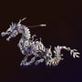 3D Metal Puzzle - Giant Chinese Dragon Model Kit - Mechanical Metal Jigsaw - DIY Desk Decoration - Assembly Dinosaur Craft Brain Teaser - Ideal for Adults