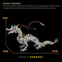 3D Metal Puzzle - Giant Chinese Dragon Model Kit - Mechanical Metal Jigsaw - DIY Desk Decoration - Assembly Dinosaur Craft Brain Teaser - Ideal for Adults