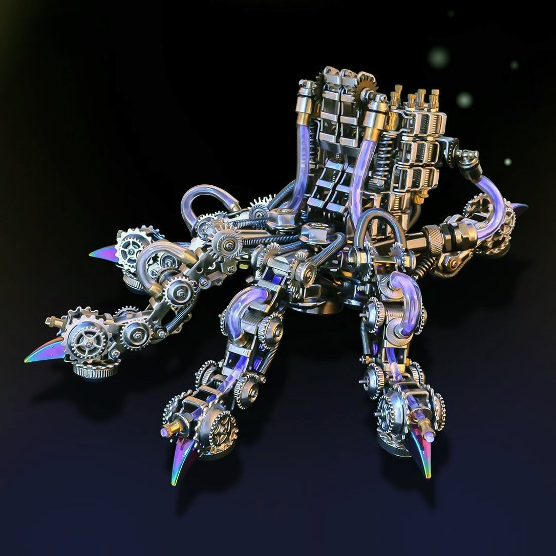 3D Metal Puzzles for Adults, Mechanical Dragon Claw Kit - Steampunk DIY Craft - Challenging Assembly Brain Teaser - Unique Home Decor and Gift Idea, 1000+ PCS