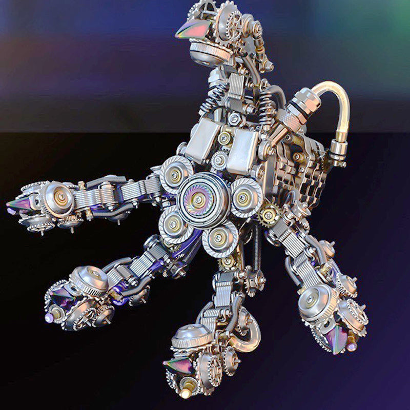 3D Metal Puzzles for Adults, Mechanical Dragon Claw Kit - Steampunk DIY Craft - Challenging Assembly Brain Teaser - Unique Home Decor and Gift Idea, 1000+ PCS