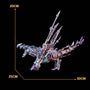 Wyvern Assembly 3D Metal Puzzles for Adults,  Western Dragon Model Kit, Jigsaw Crafts Brain Teaser Cyberpunk DIY Ornament, Perfect Room Decor and Gifts (1300+PCS)