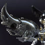 Innovative Black Crystal Mechanical Fox 3D Metal Model Kit - Perfect for Collectors and Hobbyists 339 PCS