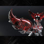Innovative Red Crystal Mechanical Fox 3D Metal Model Kit - Perfect for Collectors and Hobbyists 339 PCS