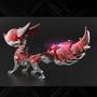 Innovative Red Crystal Mechanical Fox 3D Metal Model Kit - Perfect for Collectors and Hobbyists 339 PCS