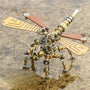 3D metal mechanical dragonfly model