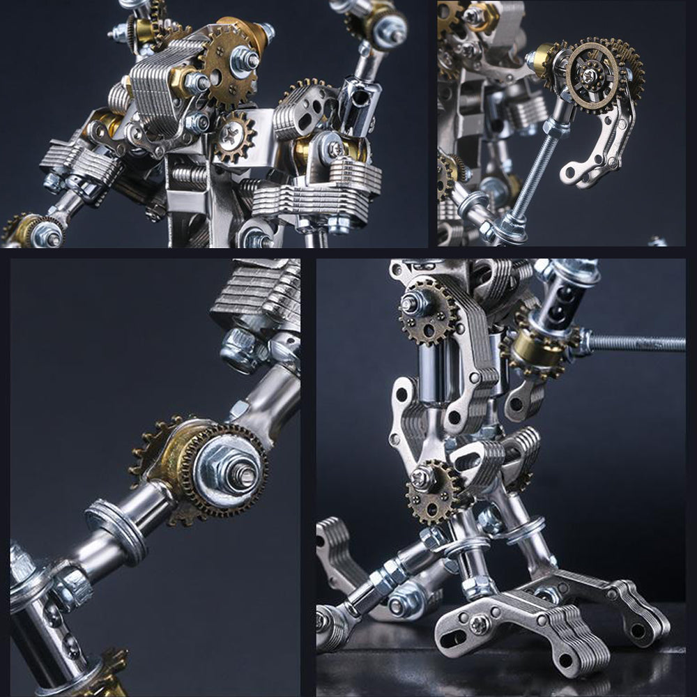 Mecha Priest DIY 3D Metal Assembly Model Kit 2-in-1 Phone Holder 256 PCS